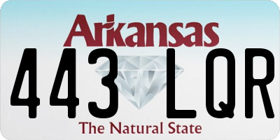AR license plate 443LQR