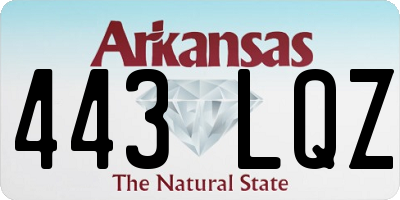 AR license plate 443LQZ