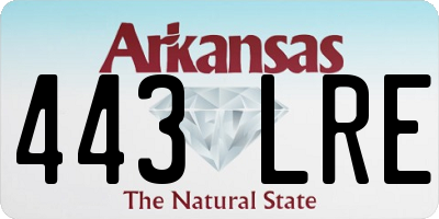 AR license plate 443LRE