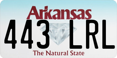 AR license plate 443LRL