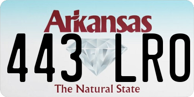 AR license plate 443LRO