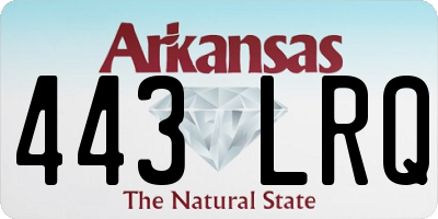 AR license plate 443LRQ