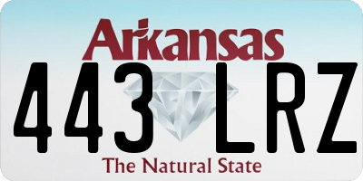 AR license plate 443LRZ