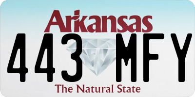 AR license plate 443MFY