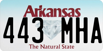 AR license plate 443MHA