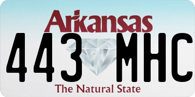 AR license plate 443MHC