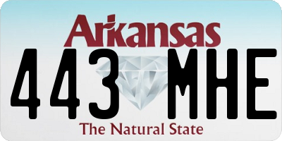 AR license plate 443MHE
