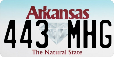 AR license plate 443MHG