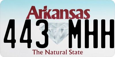 AR license plate 443MHH