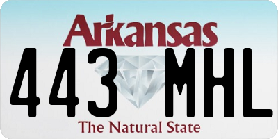 AR license plate 443MHL