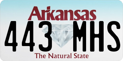 AR license plate 443MHS