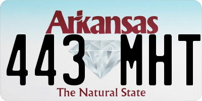 AR license plate 443MHT