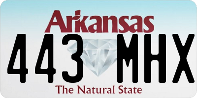 AR license plate 443MHX