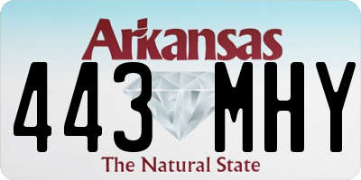 AR license plate 443MHY