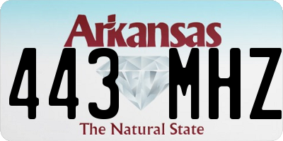 AR license plate 443MHZ
