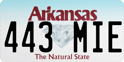 AR license plate 443MIE