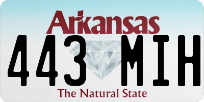 AR license plate 443MIH