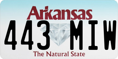 AR license plate 443MIW
