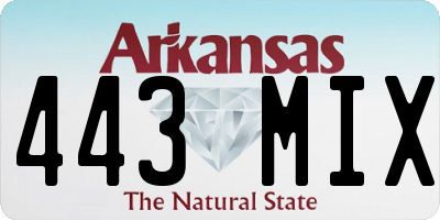 AR license plate 443MIX