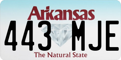 AR license plate 443MJE