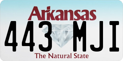 AR license plate 443MJI