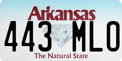 AR license plate 443MLO
