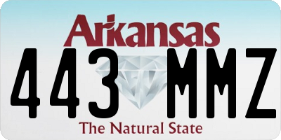 AR license plate 443MMZ