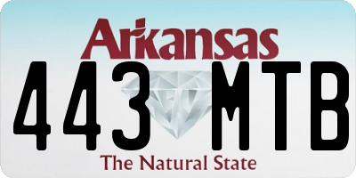 AR license plate 443MTB