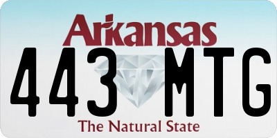 AR license plate 443MTG