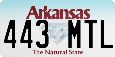 AR license plate 443MTL