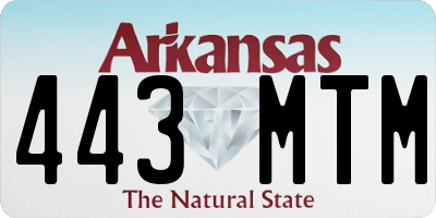 AR license plate 443MTM