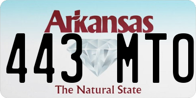 AR license plate 443MTO