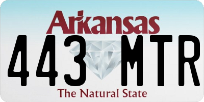 AR license plate 443MTR