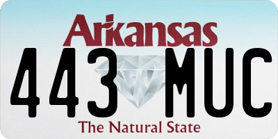 AR license plate 443MUC