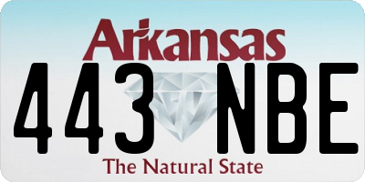AR license plate 443NBE