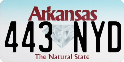 AR license plate 443NYD