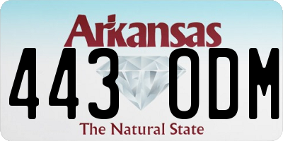 AR license plate 443ODM