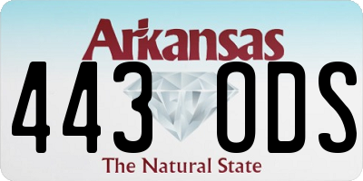 AR license plate 443ODS
