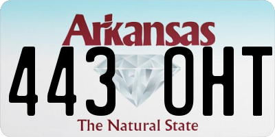 AR license plate 443OHT