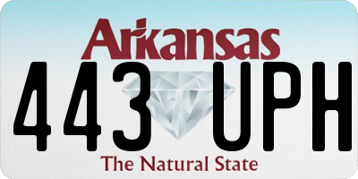 AR license plate 443UPH
