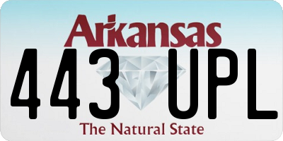 AR license plate 443UPL