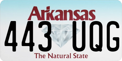 AR license plate 443UQG