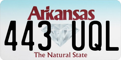 AR license plate 443UQL