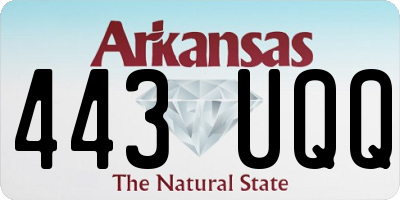 AR license plate 443UQQ