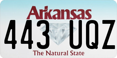 AR license plate 443UQZ