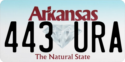 AR license plate 443URA