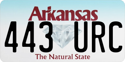 AR license plate 443URC