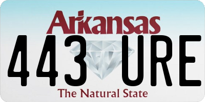 AR license plate 443URE