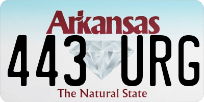 AR license plate 443URG