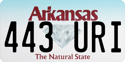 AR license plate 443URI